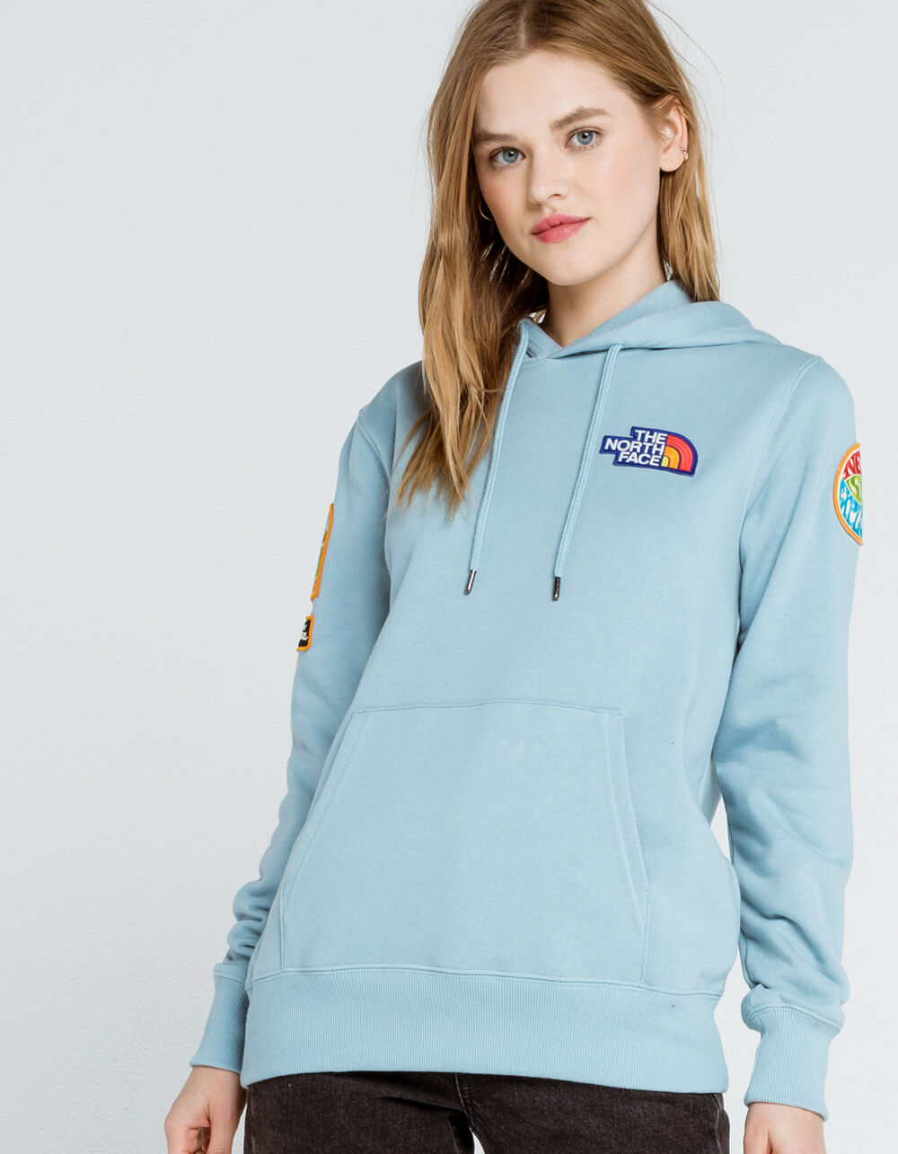 THE NORTH FACE Novelty Patch Womens Hoodie - SLATE BLUE | Tillys