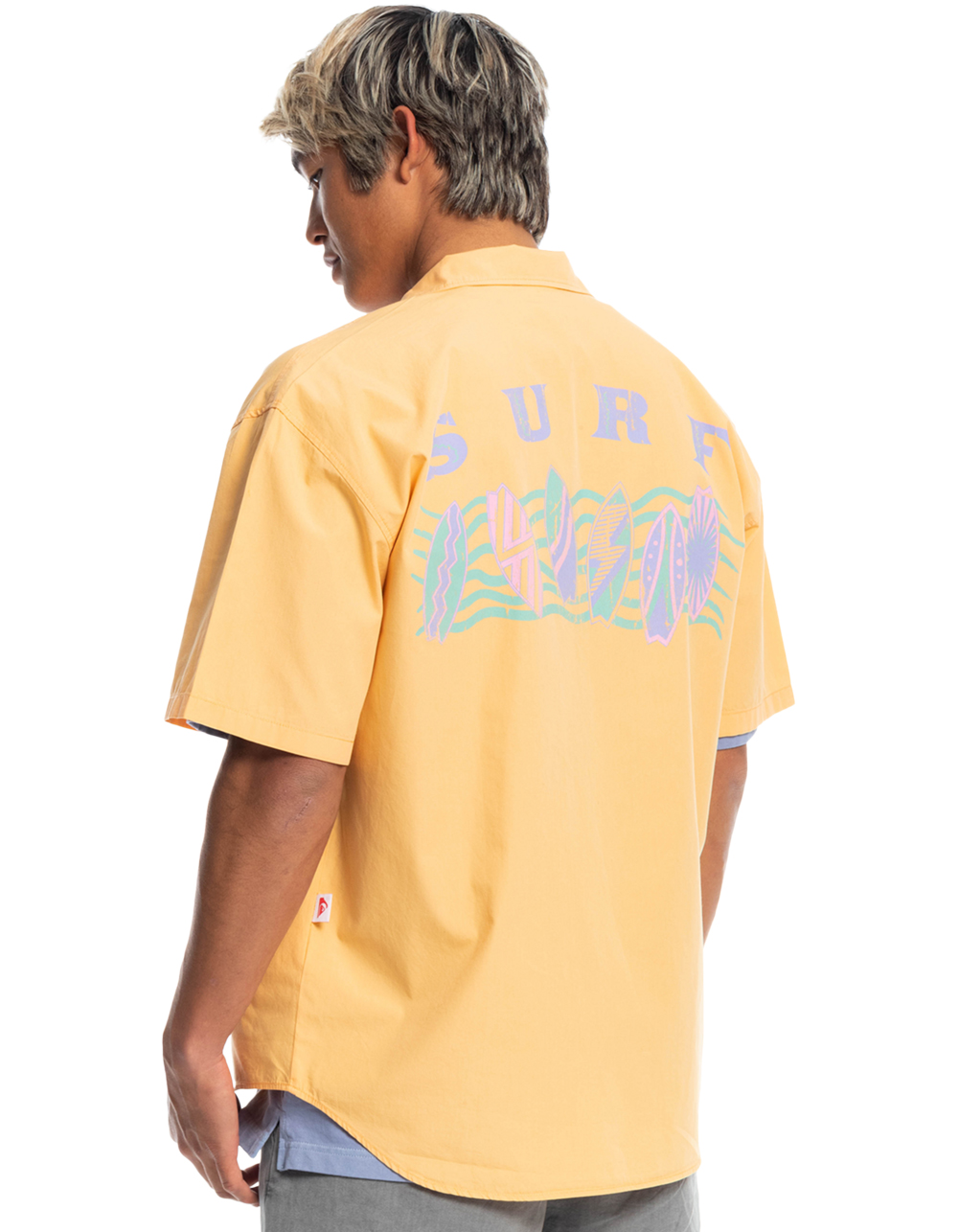 QUIKSILVER x Stranger Things The Mike Tourist Mens Button Up Shirt - ORANGE