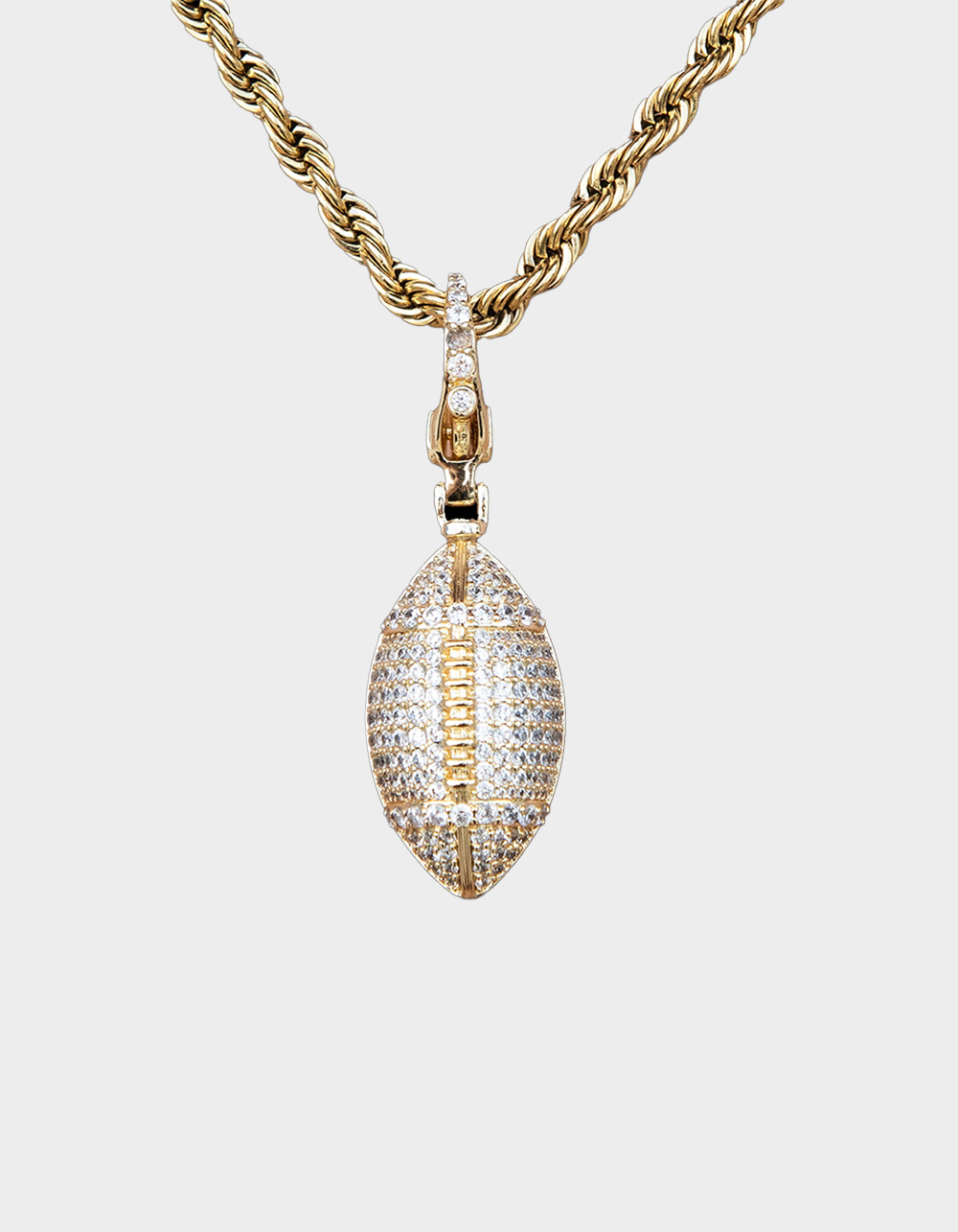 GLD Football Clip On Pendant - GOLD