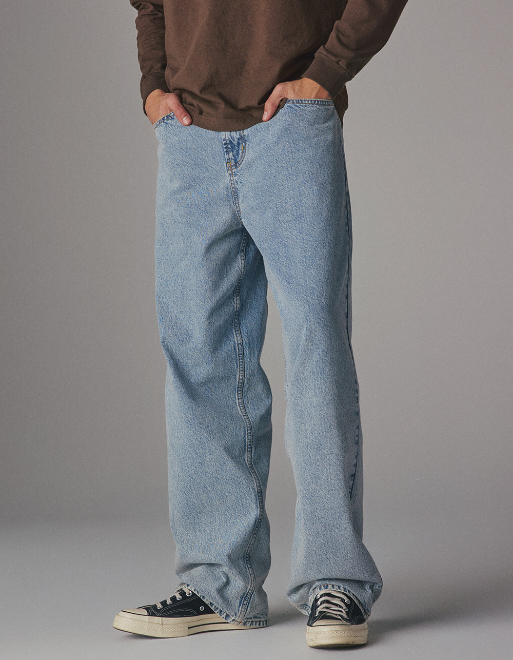 RSQ Mens Loose LIGHT WASH Jeans