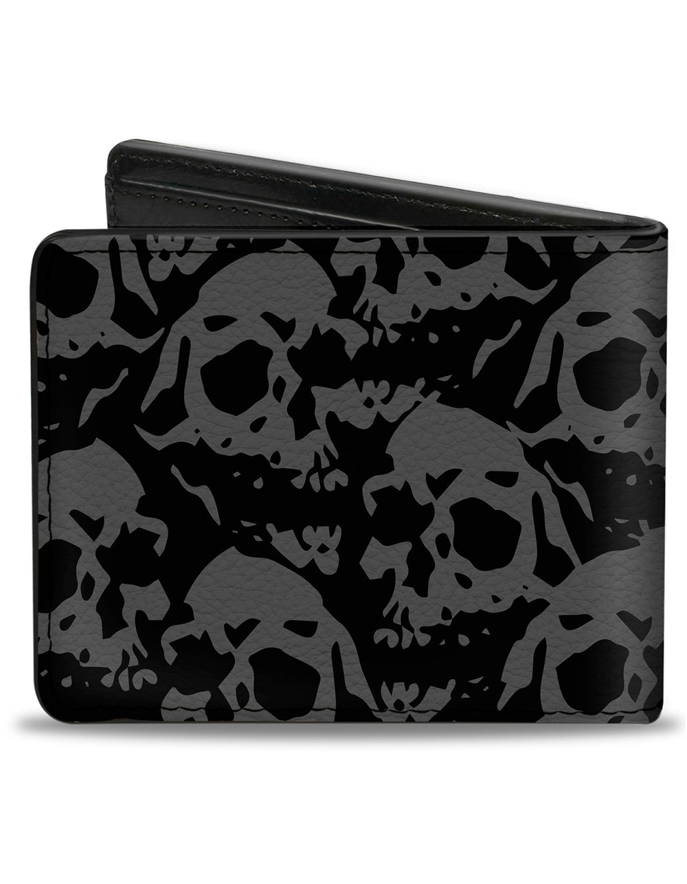 BUCKLE-DOWN Skull Yard Bifold Wallet - BLACK COMBO