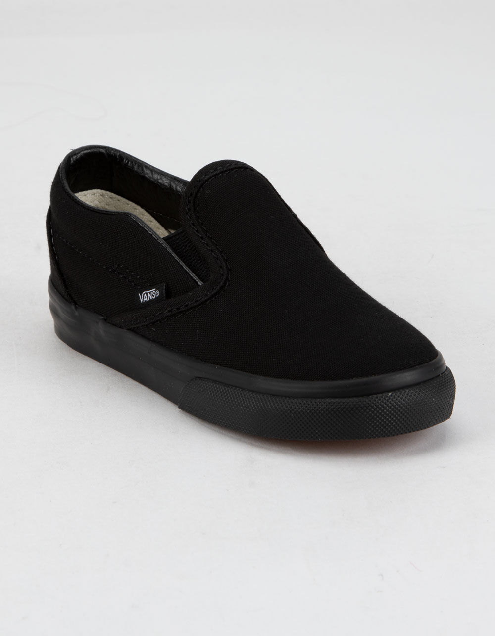 VANS Toddler Classic Slip-On Black Shoes image number 1