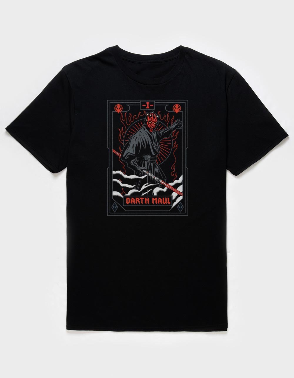 STAR WARS Darth Maul Card Unisex Tee - BLACK