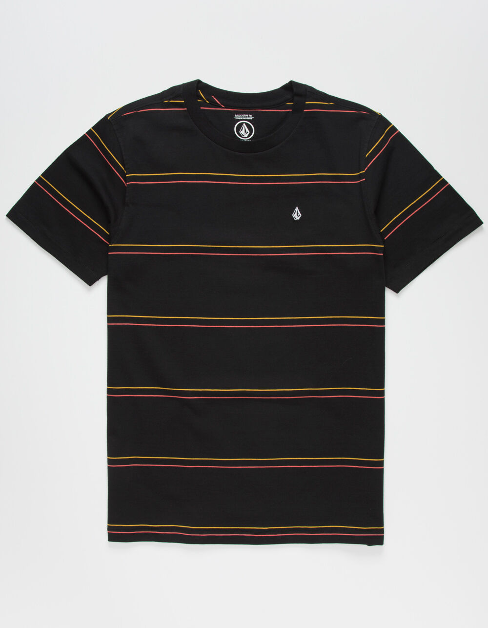 VOLCOM Da Fino Stripe Mens T-Shirt - BLACK | Tillys