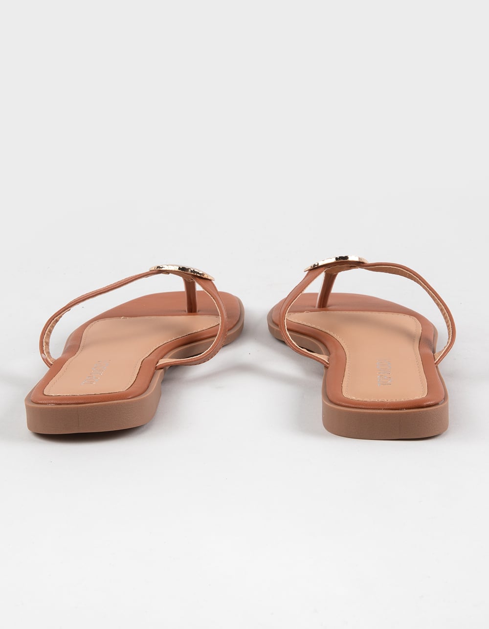 TOP MODA Doha Shell Womens Sandals - TAN