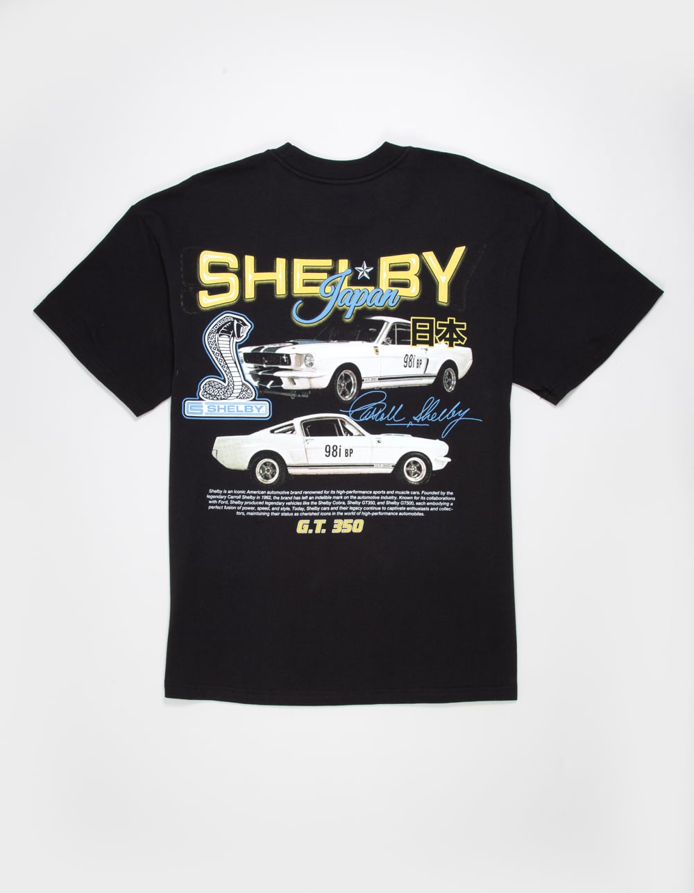 SHELBY COBRA Japan Racing Mens Tee - BLACK
