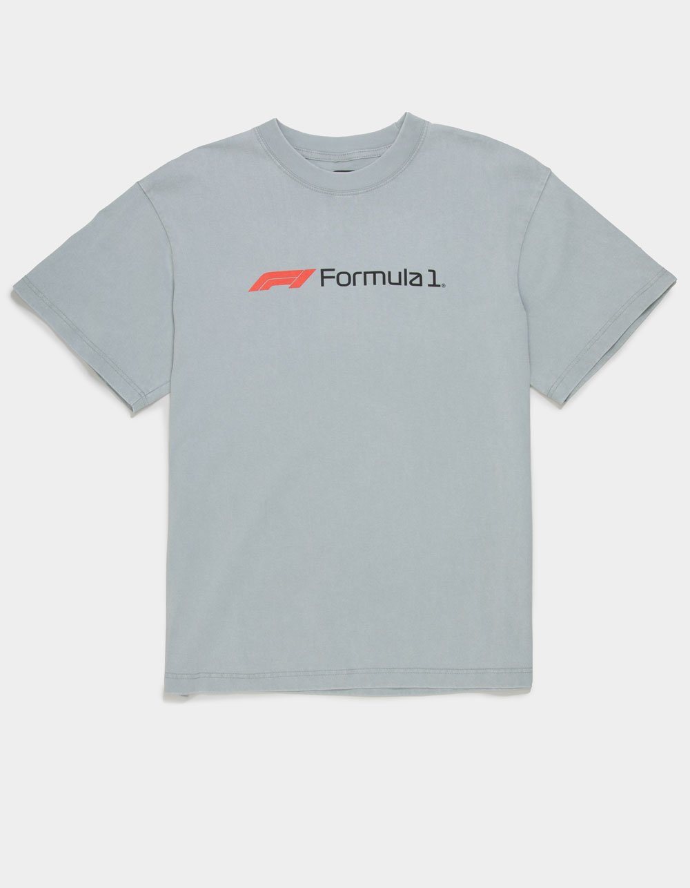 FORMULA 1 Race Track Mens Boxy Tee - GRAY