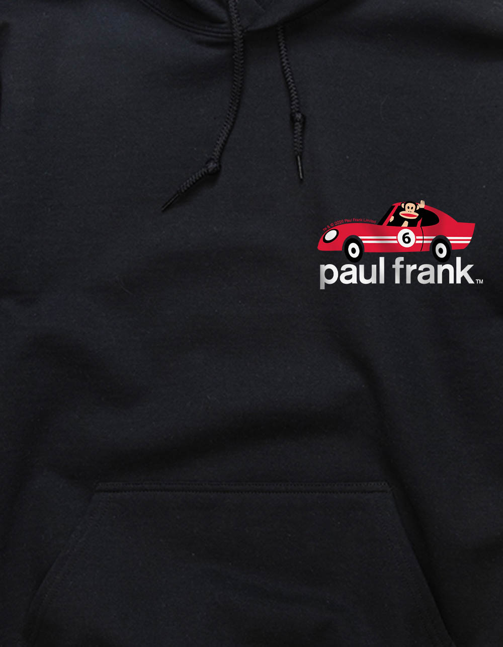 PAUL FRANK Race Car Unisex Hoodie - BLACK