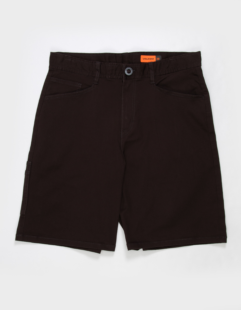 VOLCOM Compacto Mens Utility Shorts - DARK BROWN
