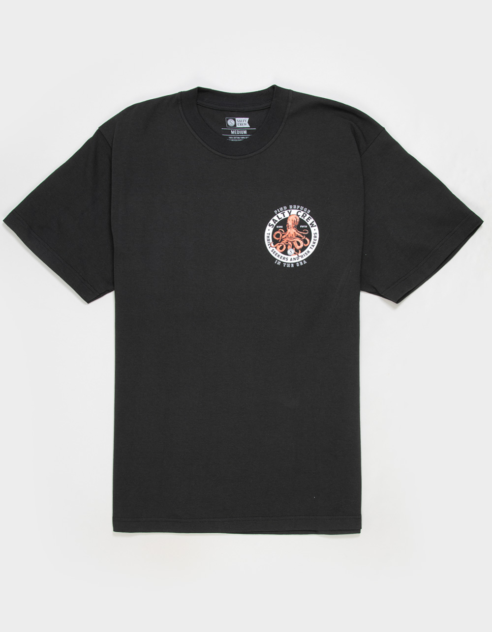 SALTY CREW Deep Reach Mens Heavyweight Tee - WASHED BLACK