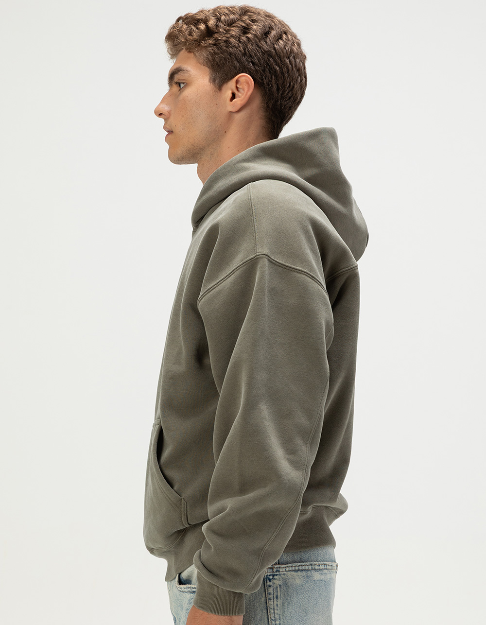 RSQ Mens Oversized Hoodie - OLIVE