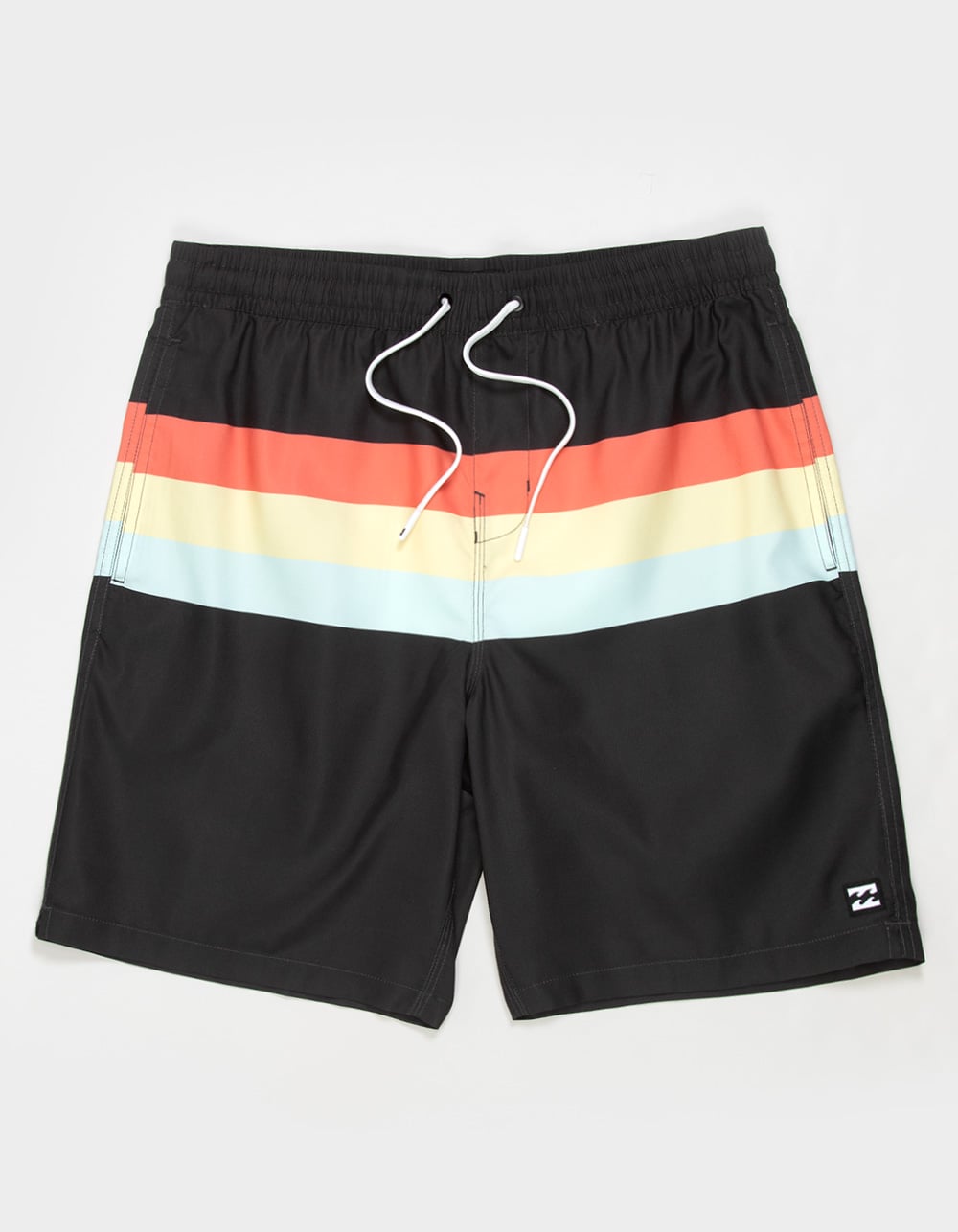 BILLABONG Shorey Print Mens Swim Trunks - BLACK COMBO
