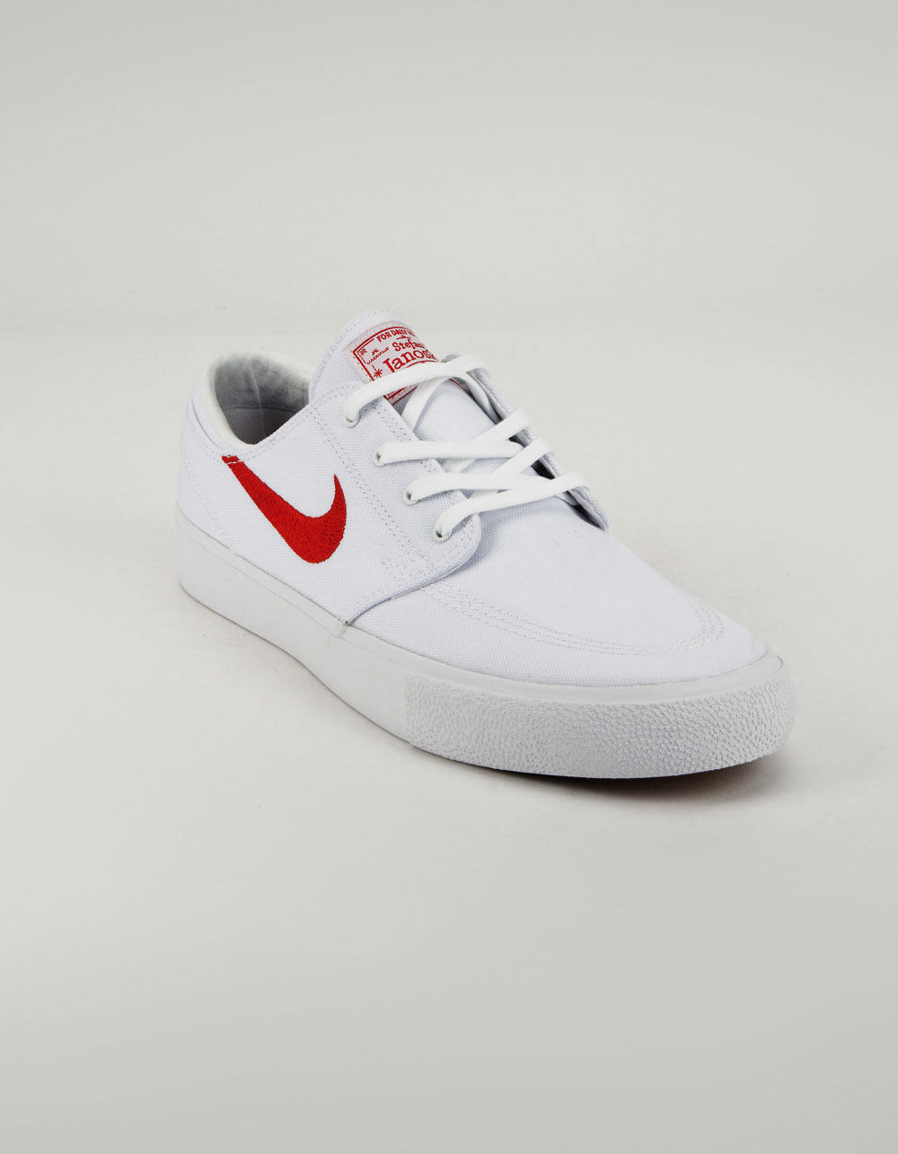 SB Zoom Stefan Janoski Canvas RM Mens White Red Shoes - WHITE COMBO | Tillys