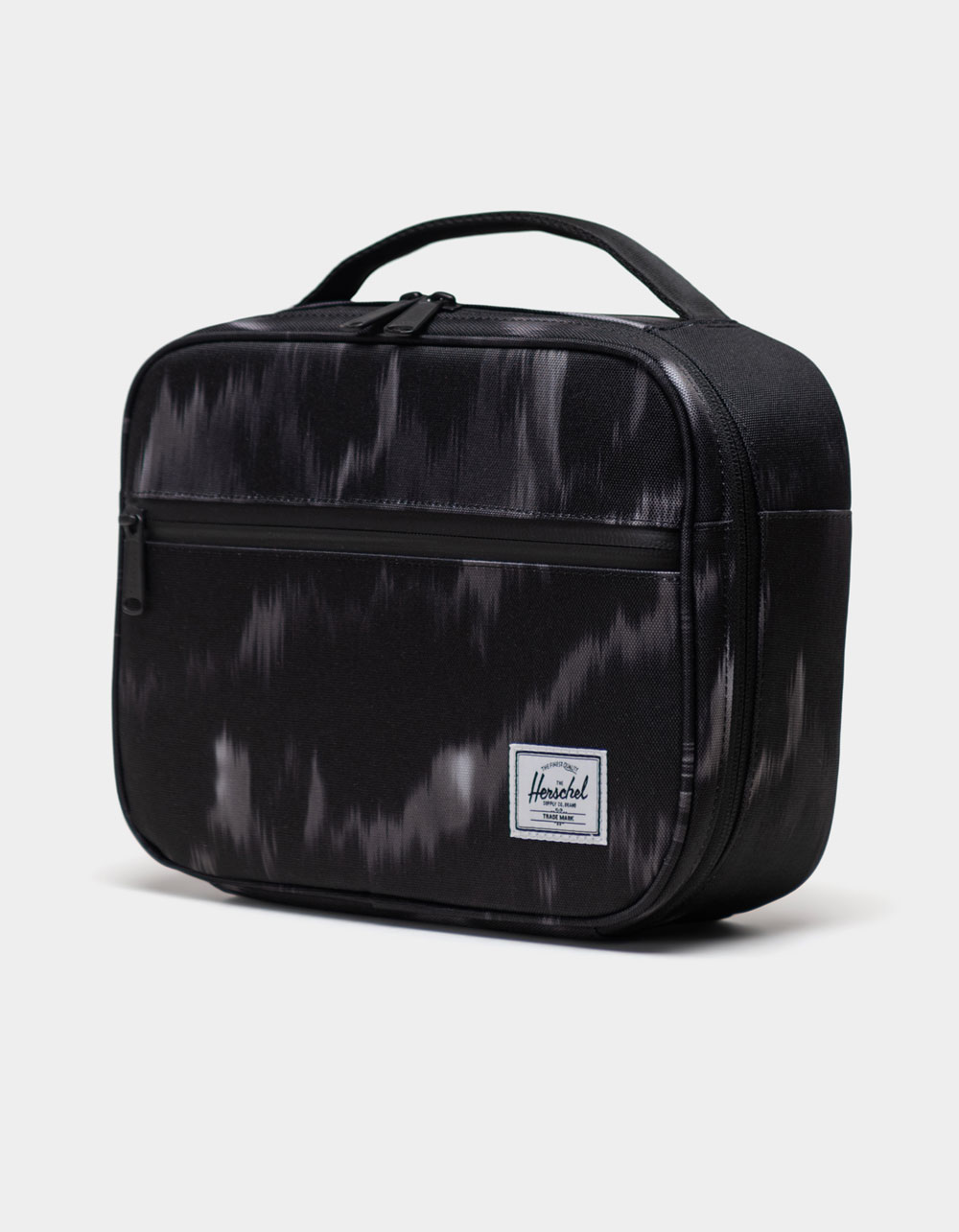 HERSCHEL SUPPLY CO. Pop Quiz Lunch Box BLURRED IKAT BLACK Tillys