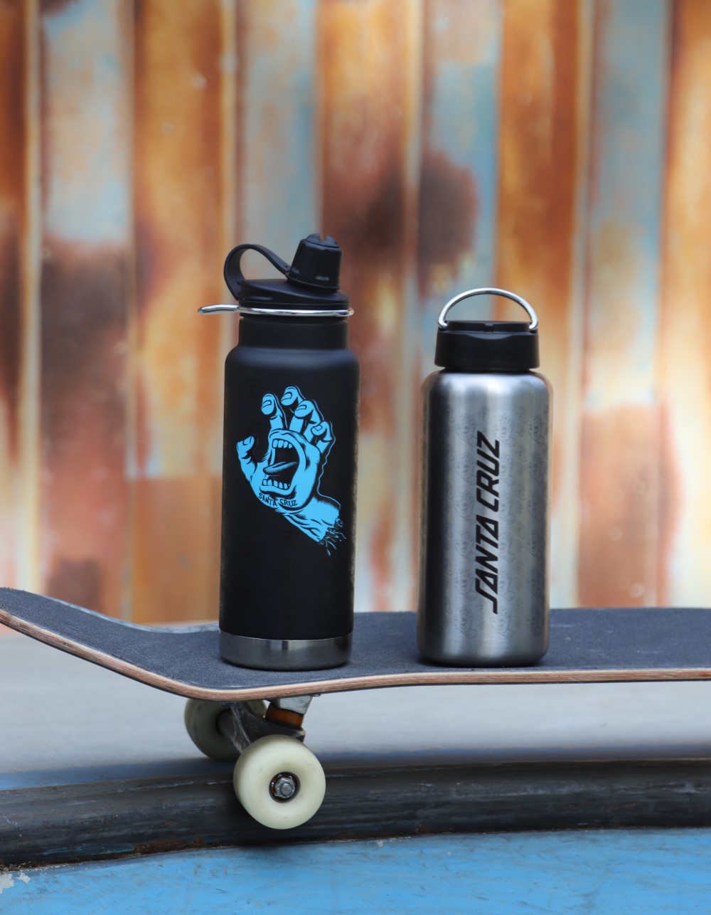 KLEAN KANTEEN Santa Cruz 40oz Wide Bottle with Loop Cap - STAINLESS