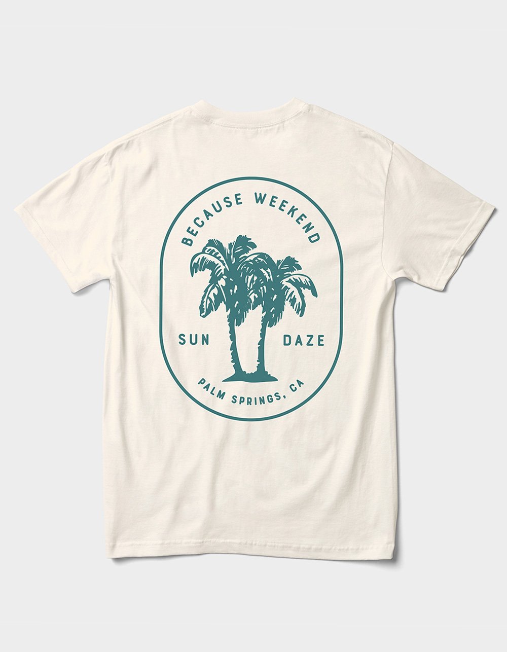 BECAUSE WEEKEND Sun Daze Mens Tee - BONE