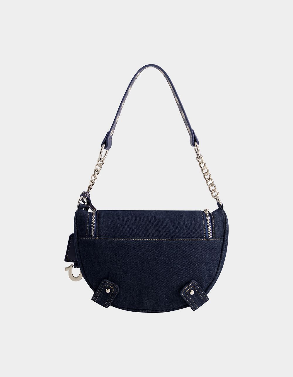 TRUE RELIGION Chain Handle Denim Hobo Bag - DENIM