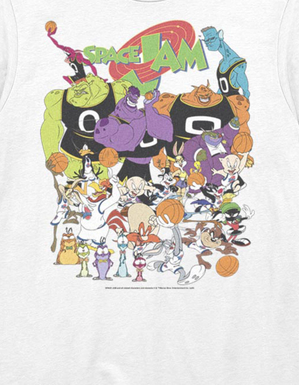 SPACE JAM Cast Members Tee WHITE Tillys