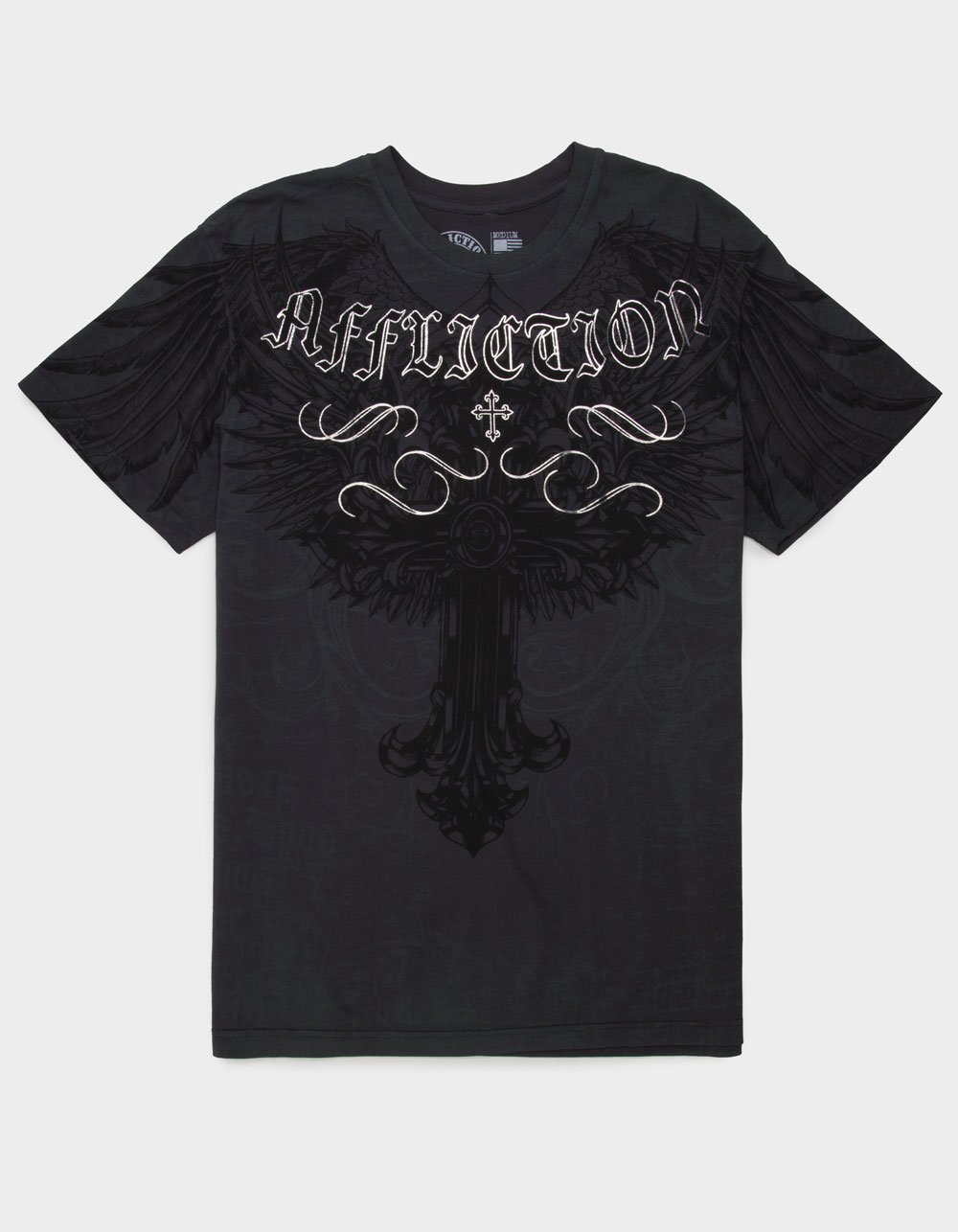 AFFLICTION Frozen Sacrifice Mens Tee - CHARCOAL