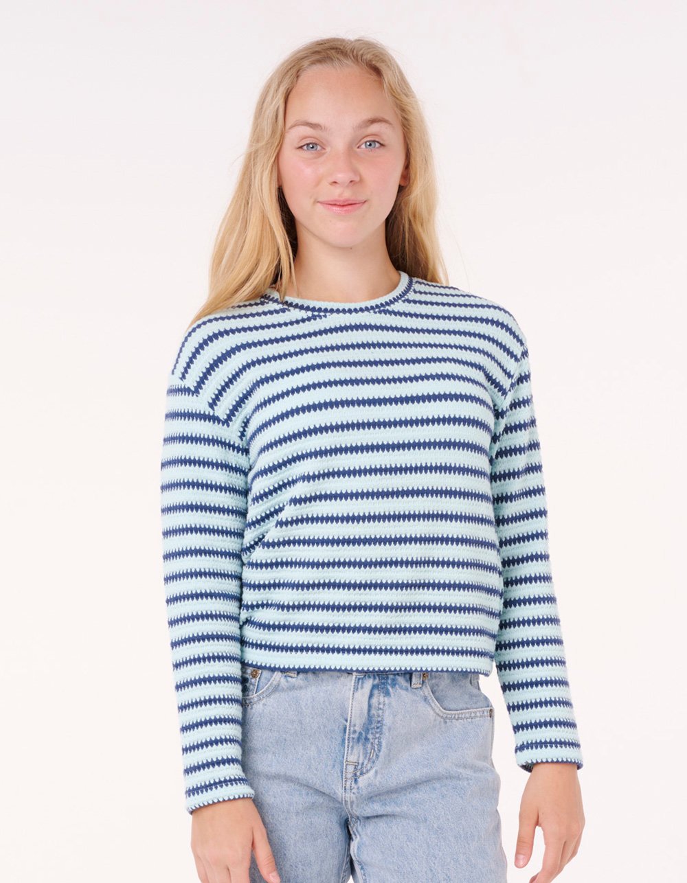 RIP CURL Paradise Club Bobbi Girls Long Sleeve Tee - BLUE