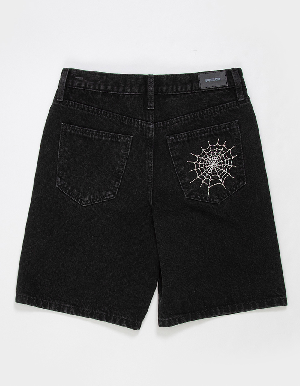 RSQ Boys Baggy Embroidered Jorts - WASHED BLACK