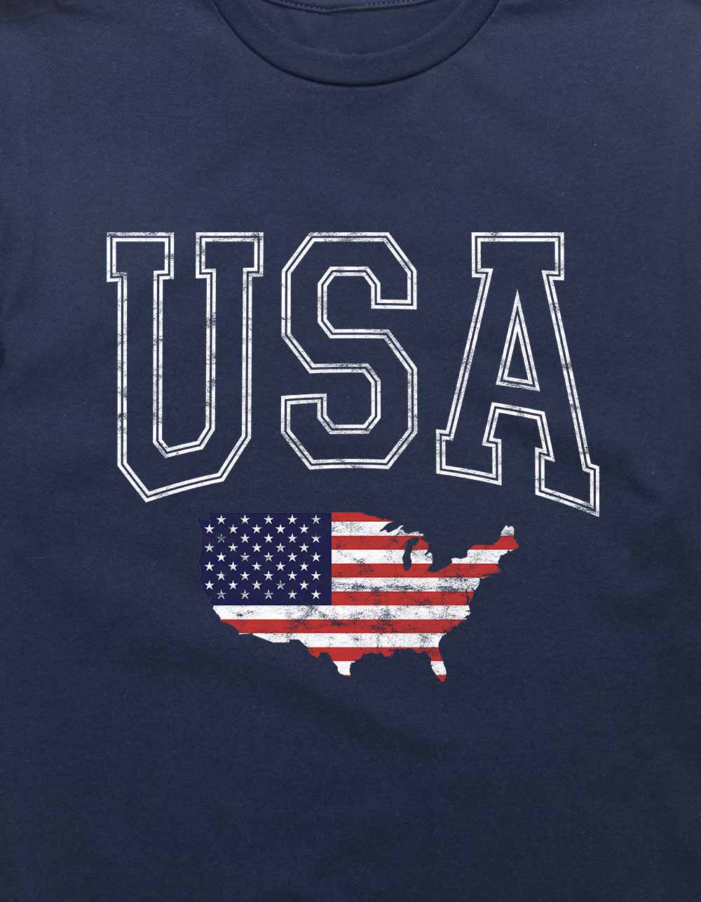 USA Collegiate Unisex Tee - NAVY