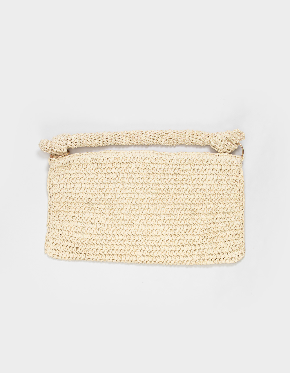 Straw Shoulder Bag - NATURAL