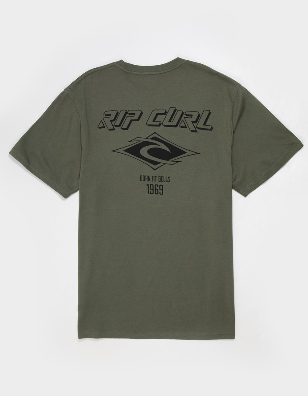 RIP CURL Fade Out Icon Mens Tee - OLIVE