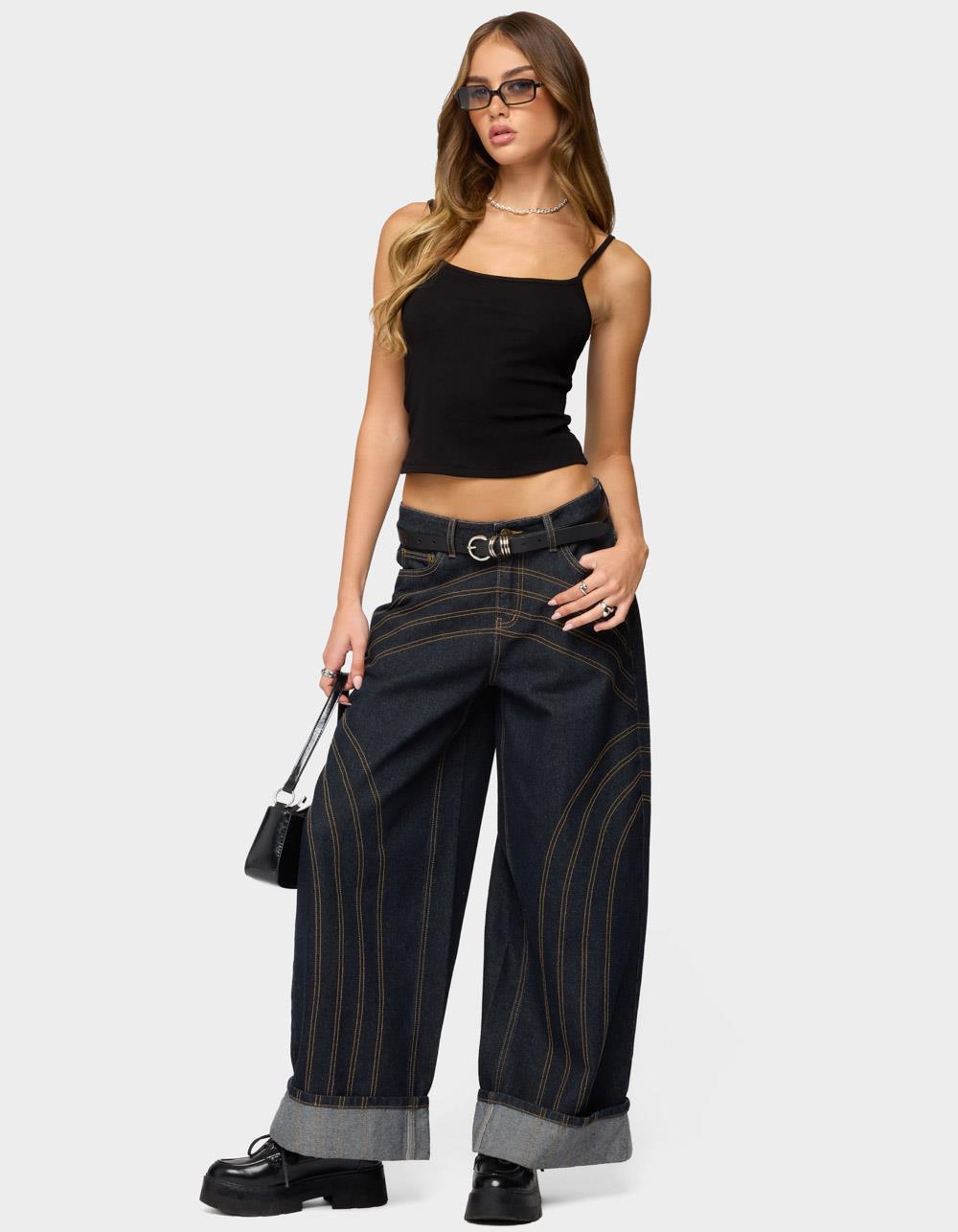 EDIKTED Deanna Tank Top - BLACK