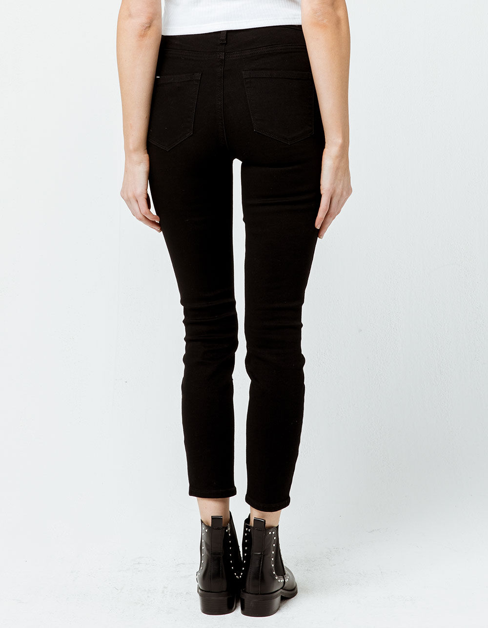 RSQ Cali High Rise Ankle Black Womens Skinny Jeans - BLACK | Tillys