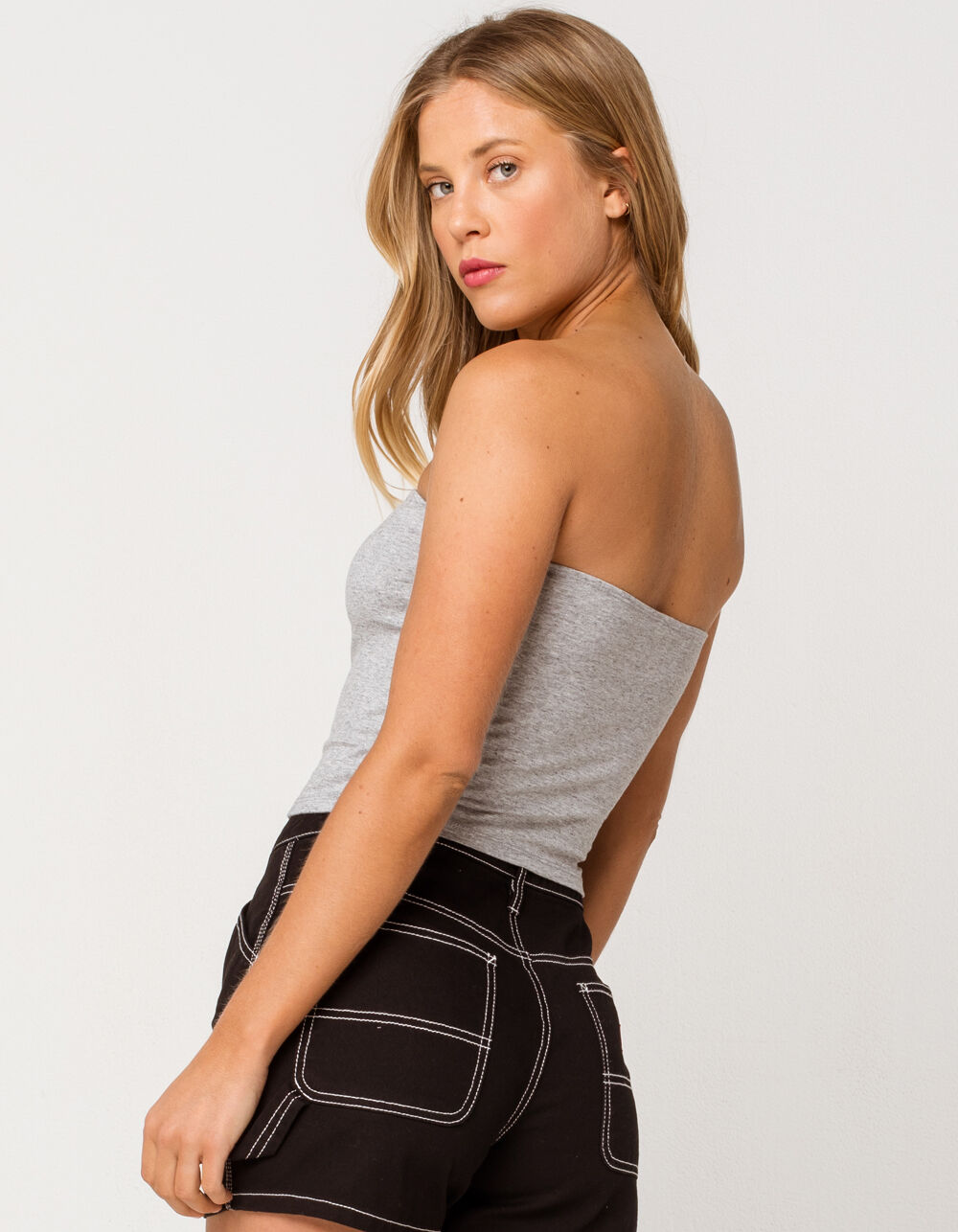 DESTINED Womens Heather Gray Tube Top - HEATHER GRAY | Tillys