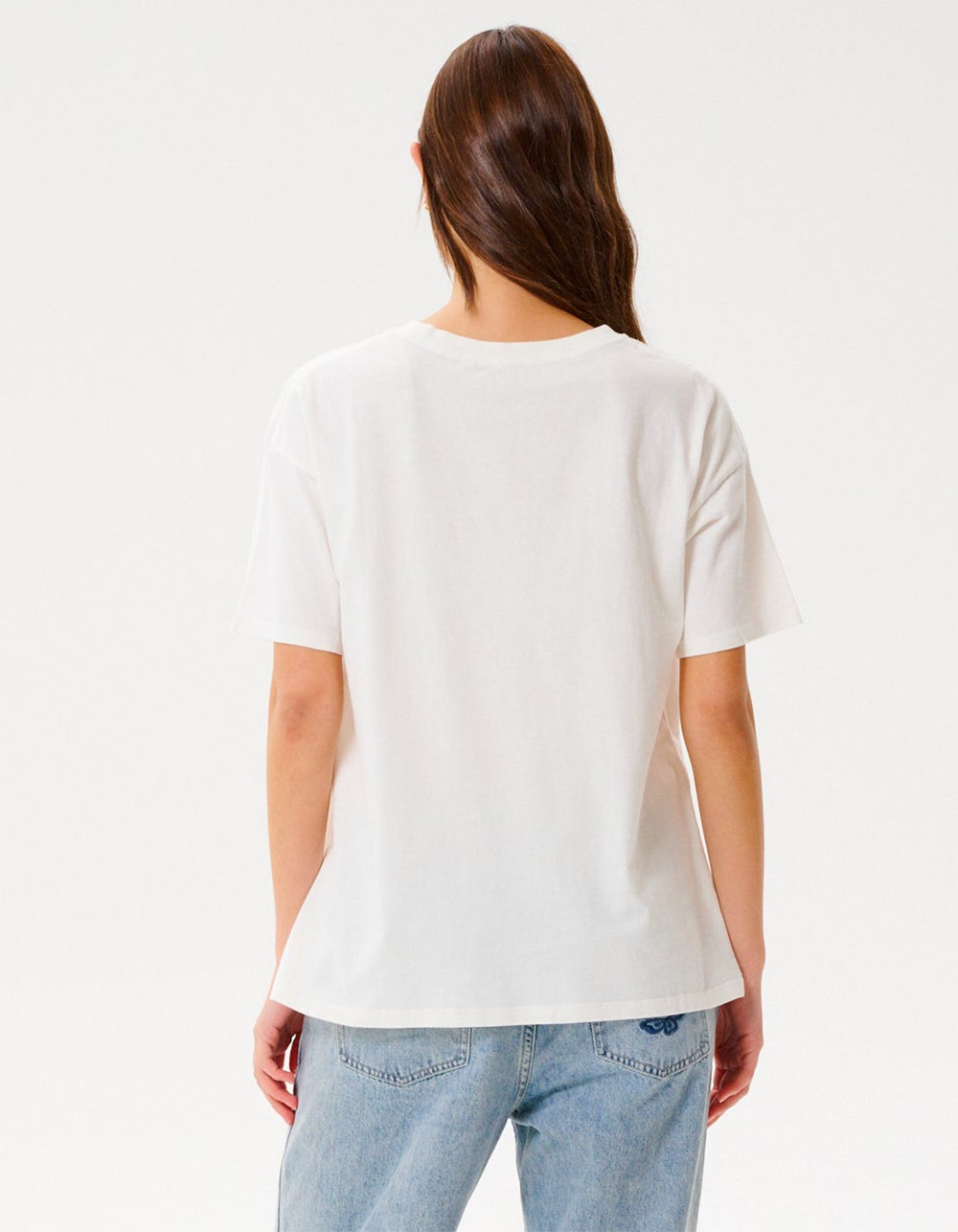 RIP CURL Pacific Rider Womens Relaxed Tee - BONE