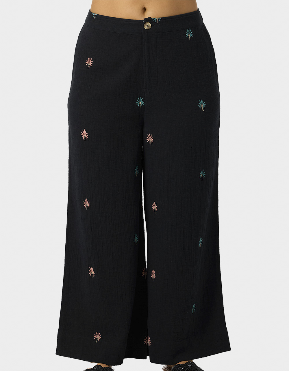 O'NEILL Rhodes Palm Womens Beach Pants - BLACK