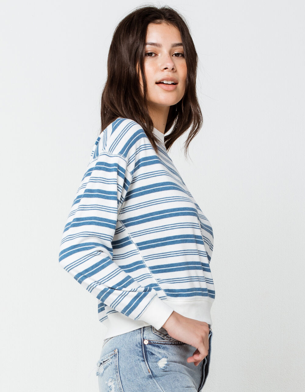 BILLABONG Here Now Womens Sweatshirt - BLUE COMBO | Tillys
