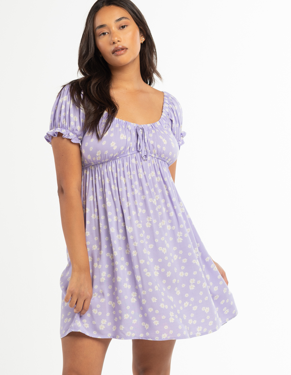 RSQ Daisy Emma Babydoll Dress LAVENDAR Tillys