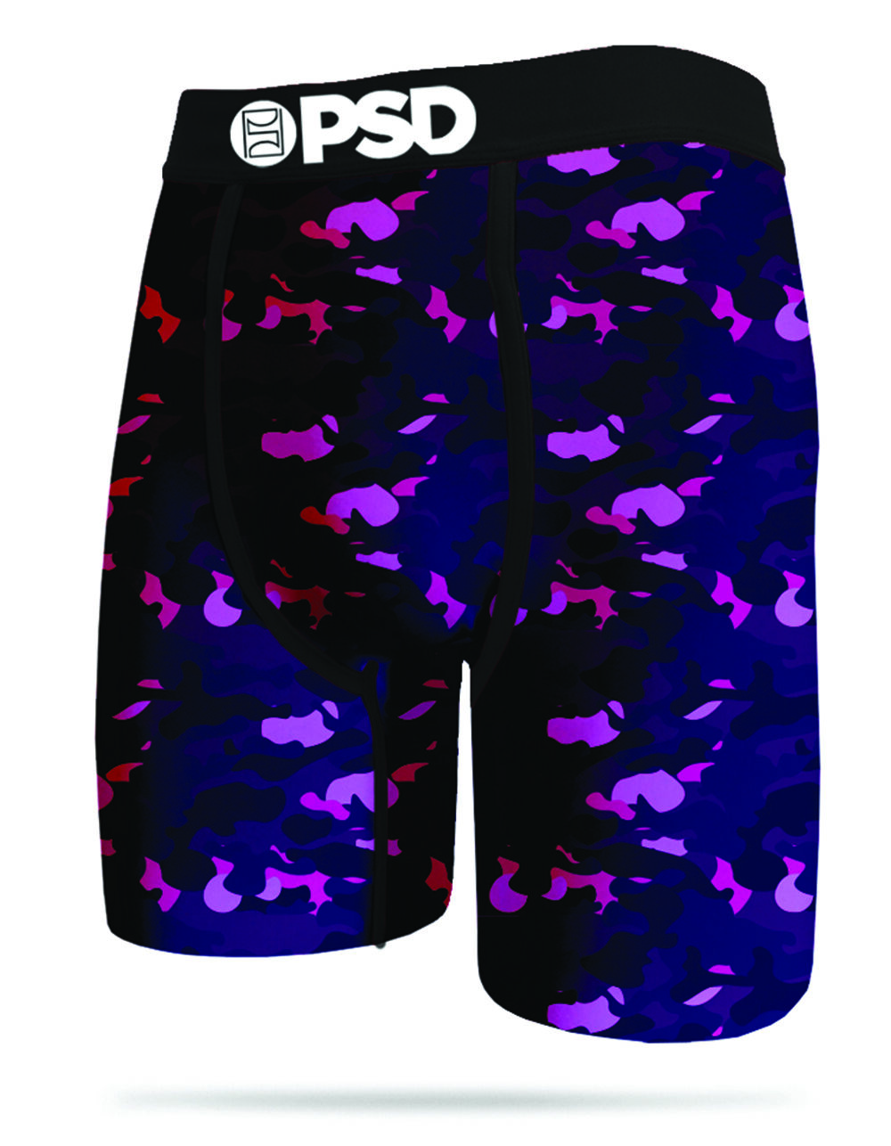 PSD x Sommer Ray Purple Camo Mens Boxer Briefs image number 1