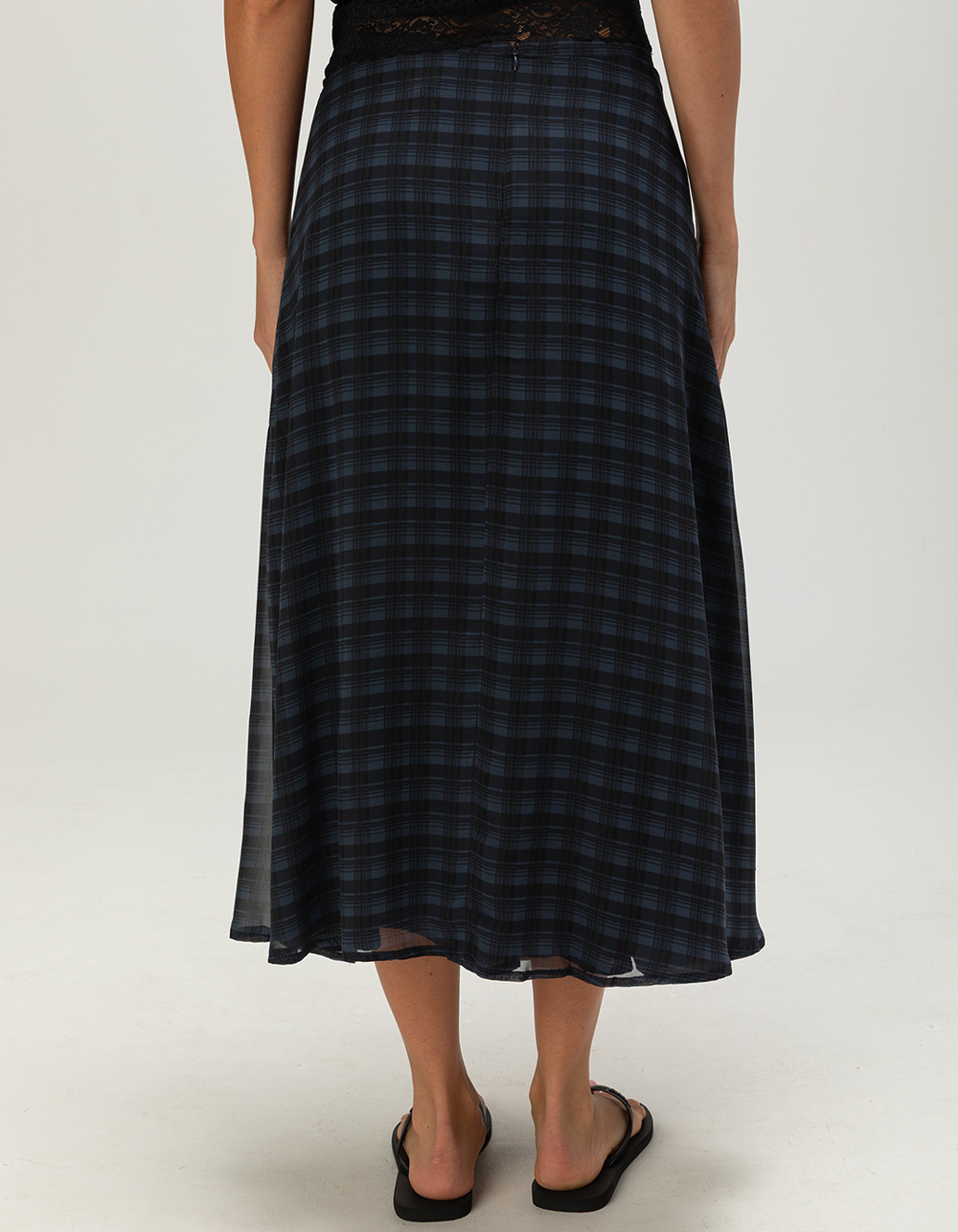 NECTAR CLOTHING Womens Midi Skirt - BLUE COMBO