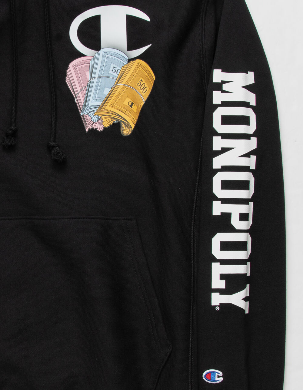 CHAMPION x Monopoly Cash Mens Hoodie - BLACK | Tillys