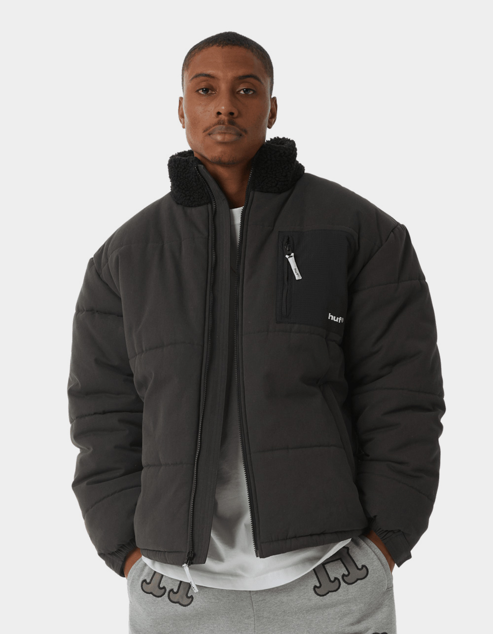 HUF Siple Mens Puffer Jacket | Arden Fair