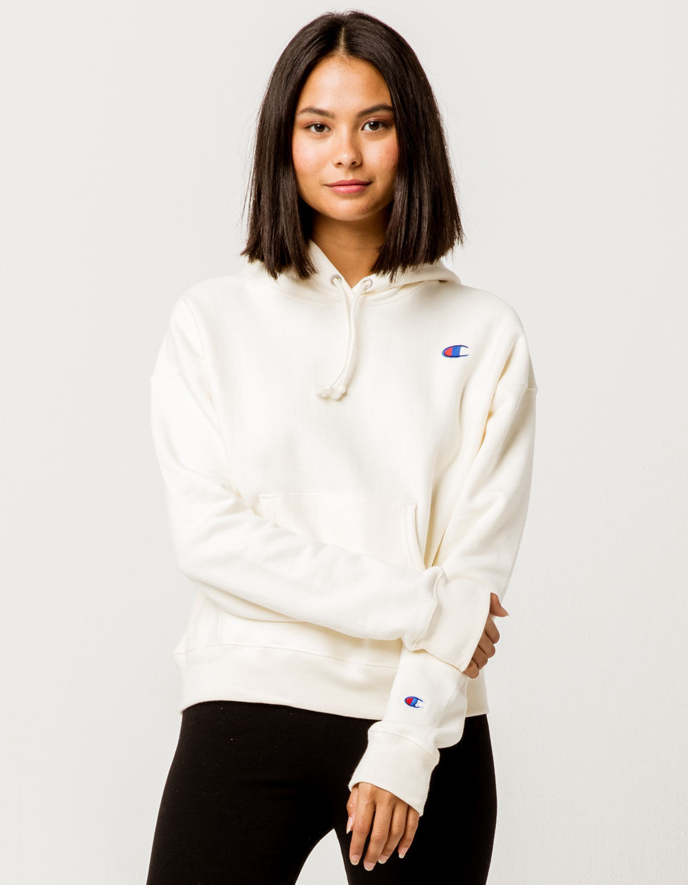 CHAMPION Reverse Weave Off White Womens Hoodie - OFF WHITE | Tillys