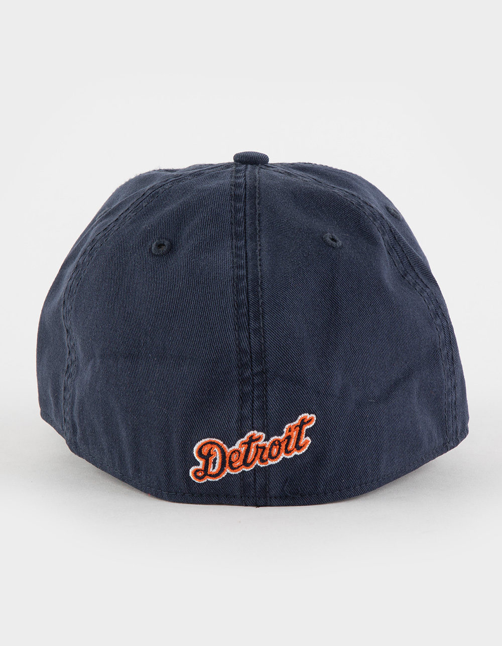 47 Brand Curved Brim MLB Detroit Tigers White Cap with Navy Blue Visor