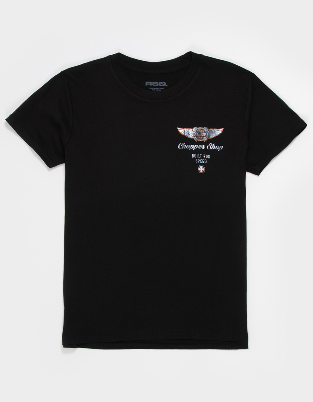 RSQ Boys Chopper Shop Tee - BLACK