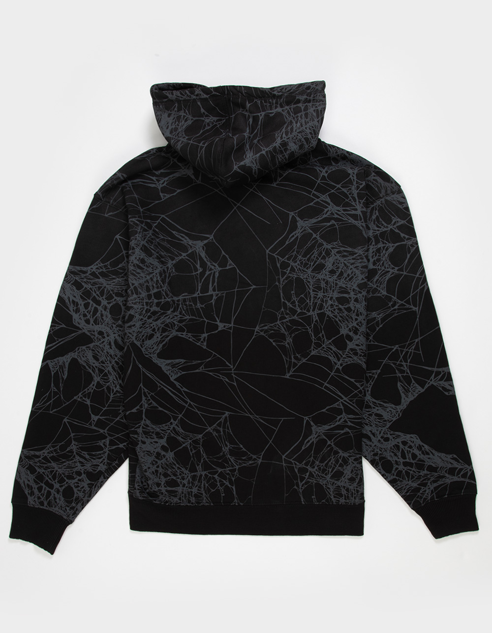 PRIMITIVE Silk Mens Rhinestone Zip-Up Hoodie - BLACK