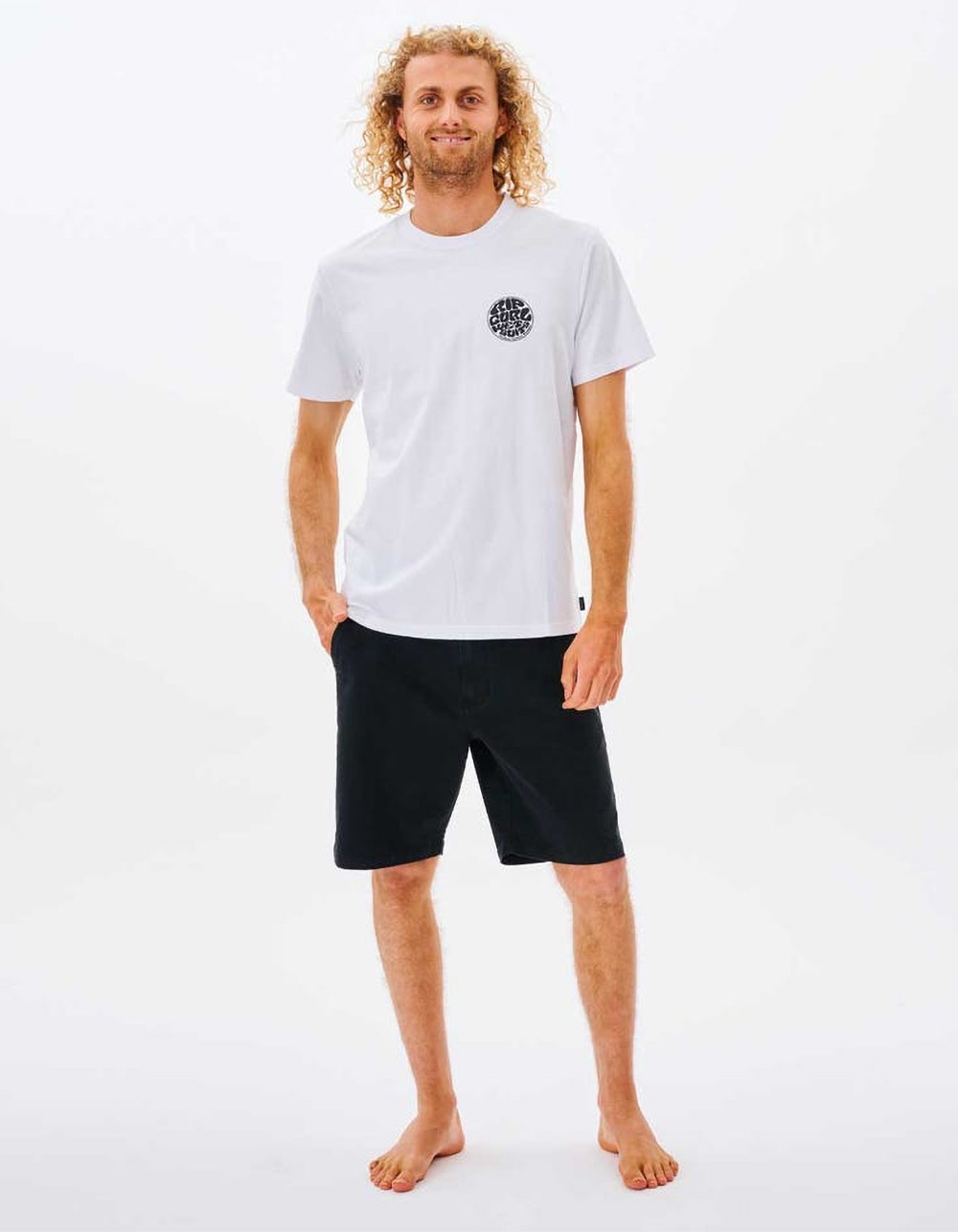 RIP CURL Wetsuit Icon Mens Tee WHITE Tillys