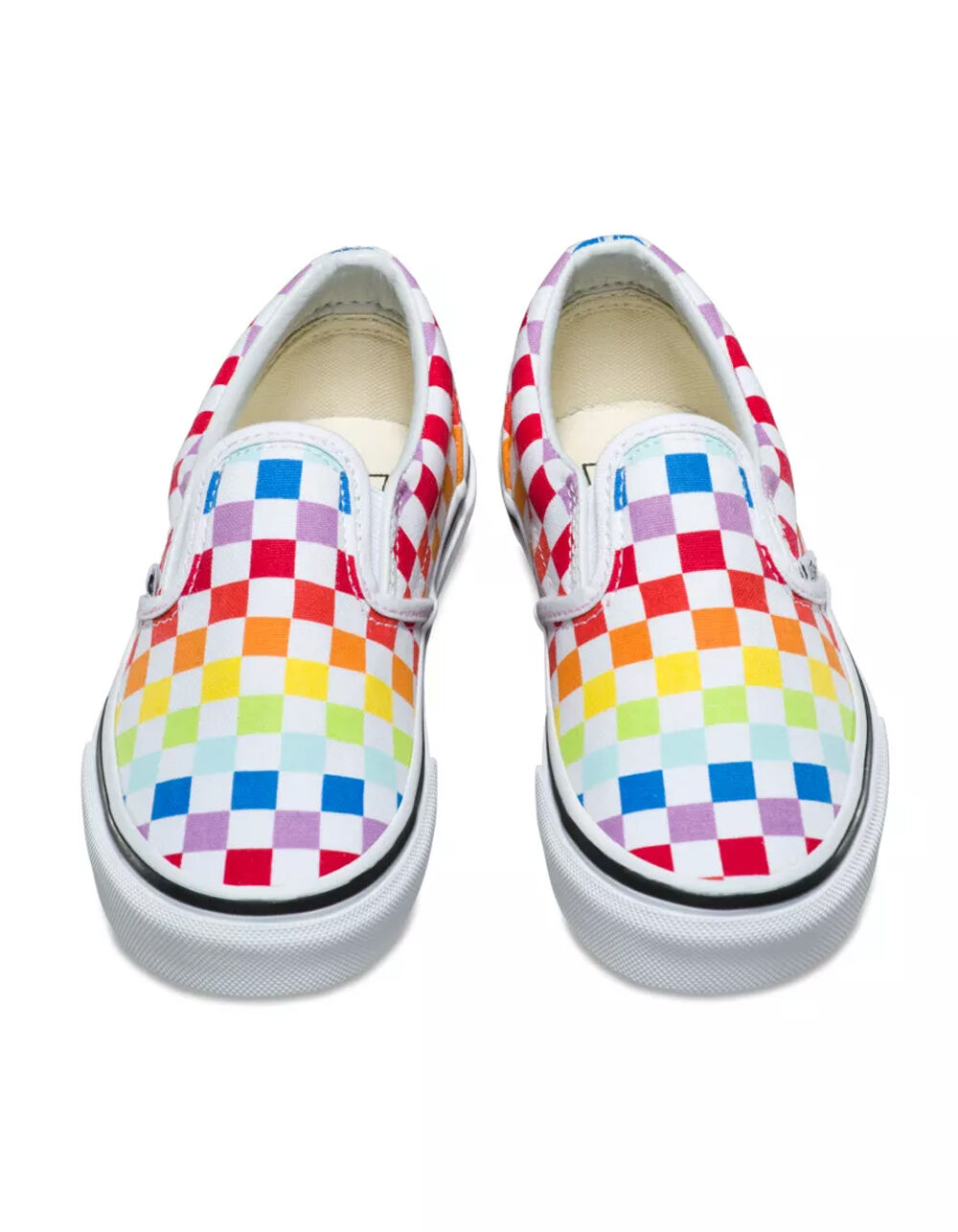 VANS Rainbow Classic Slip-On Kids Shoes image number 5