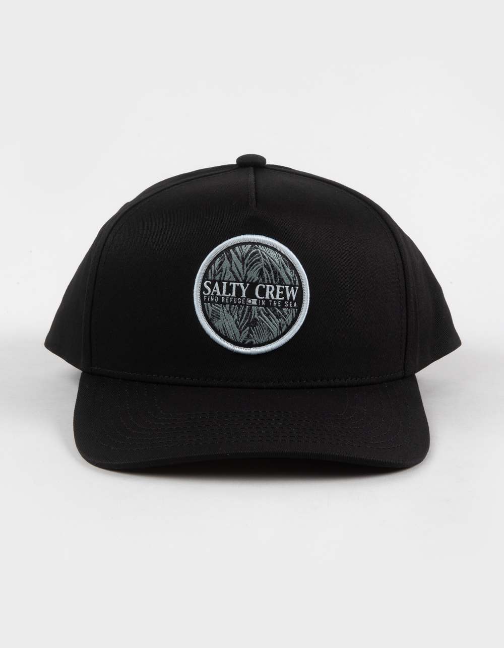 SALTY CREW Split Fill Snapback Hat - BLACK