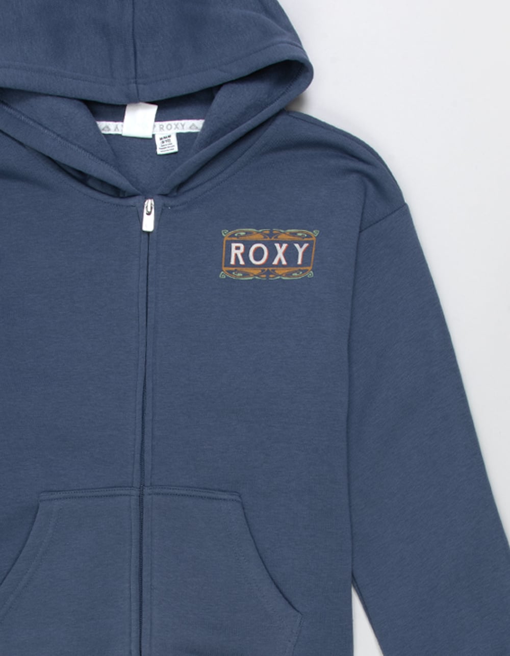 ROXY Deco Coast Girls Zip-Up Hoodie - INDIGO