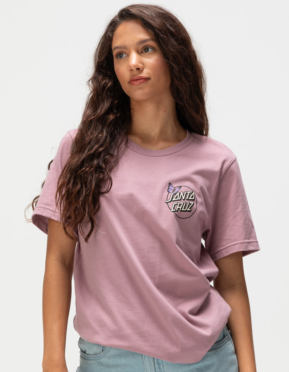 SANTA CRUZ Monarch Dot Womens Oversized Tee - ORCHID | Tillys