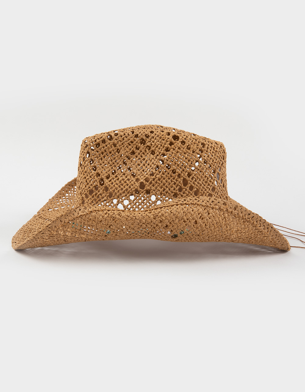 Beach Life Womens Straw Cowboy Hat - KHAKI