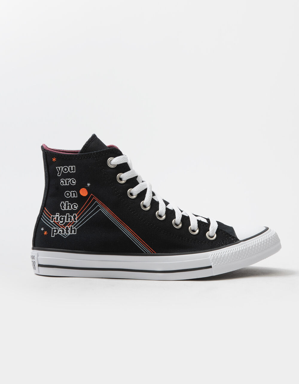 CONVERSE Chuck Taylor All Star Embroidered Womens High Top Shoes - BLK ...